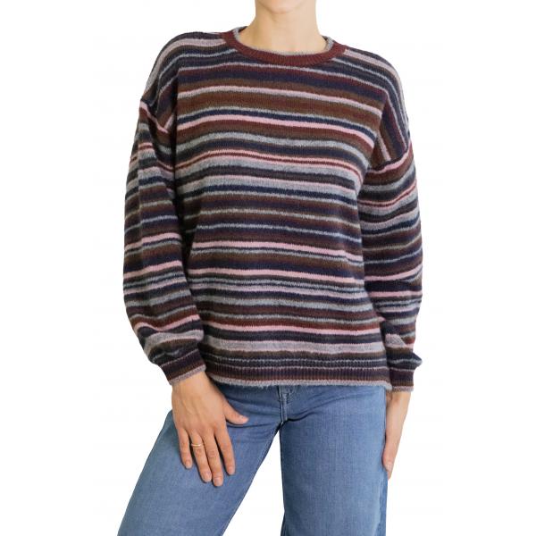 Maglione multicolor girocollo